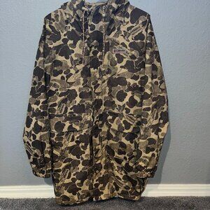 COLUMBIA 100% Nylon Water Fowl Duck Hunting Camo Cammoflage Jacket -Brown NWOT-M